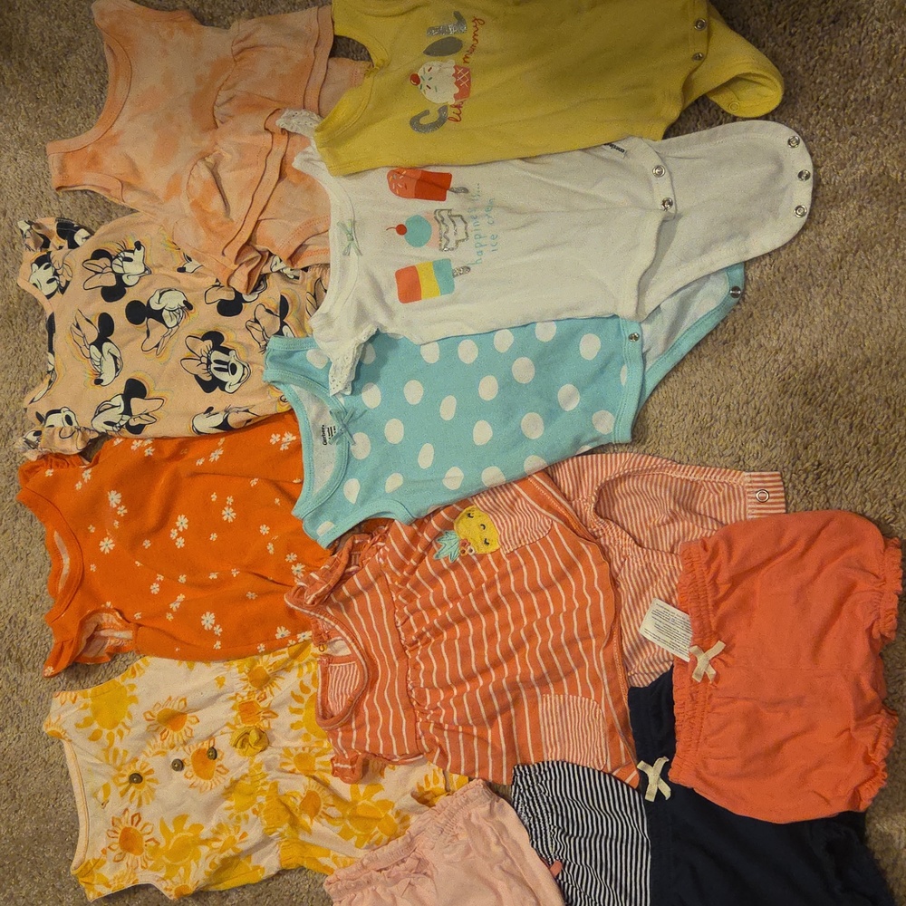 Assorted Baby Onesies and Outfits